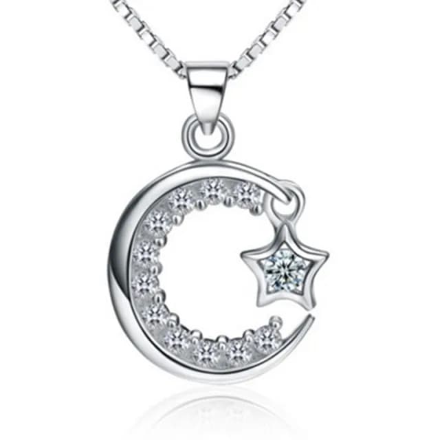 【米蘭精品】現貨+預購 項鍊鑲鑽流行銀飾品(星空時尚典雅百搭母親節情人節生日聖誕節交換禮物73am38)