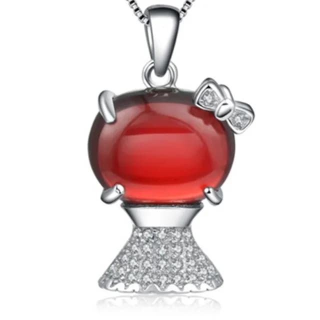 【米蘭精品】現貨+預購 項鍊鑲鑽流行銀飾品(精緻可愛小女孩母親節情人節生日聖誕節交換禮物73am94)