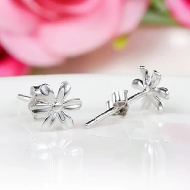 【米蘭精品】現貨+預購 耳環耳針式流行銀飾品(簡約小花朵流行七夕情人節生日聖誕節交換禮物73ac112)