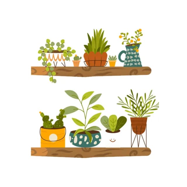 【北熊の天空】盆栽植物 拼貼 創意牆貼 牆面美化 裝飾貼 牆面裝飾貼(牆貼 創意璧貼 壁貼紙)