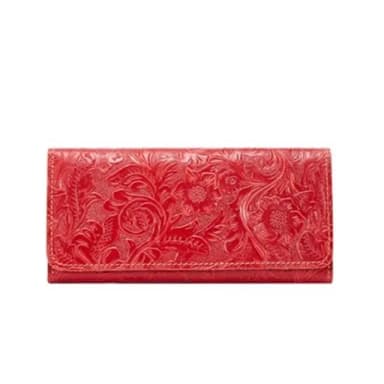 【米蘭精品】現貨+預購 長夾真皮牛皮錢包(精美復古花紋流行女皮夾母親節禮物4色73lp44)