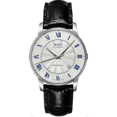 【MIDO 美度】Baroncelli II 羅馬假期機械腕錶-38mm 手錶 送禮 推薦(M86004214)