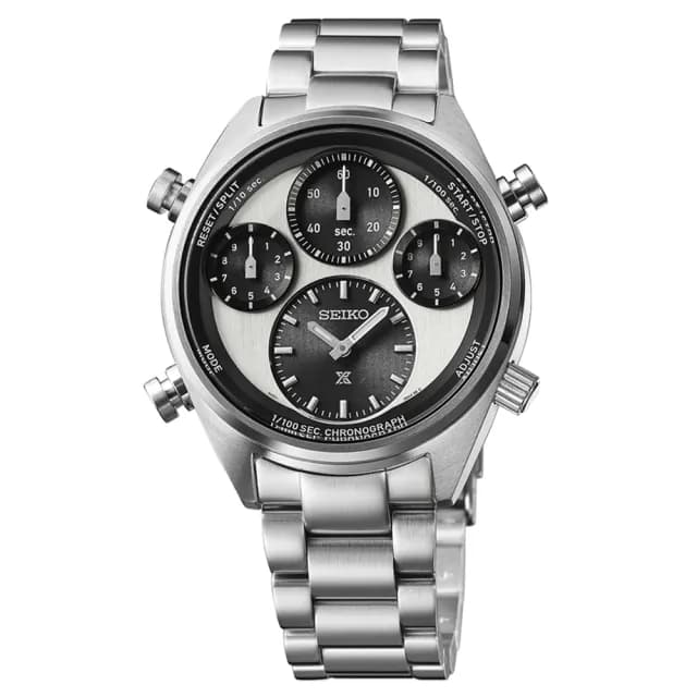 【SEIKO 精工】PROSPEX系列 40周年紀念 太陽能計時腕錶 畢業禮物 送禮 推薦(SFJ001P1/8A50-00A0S)
