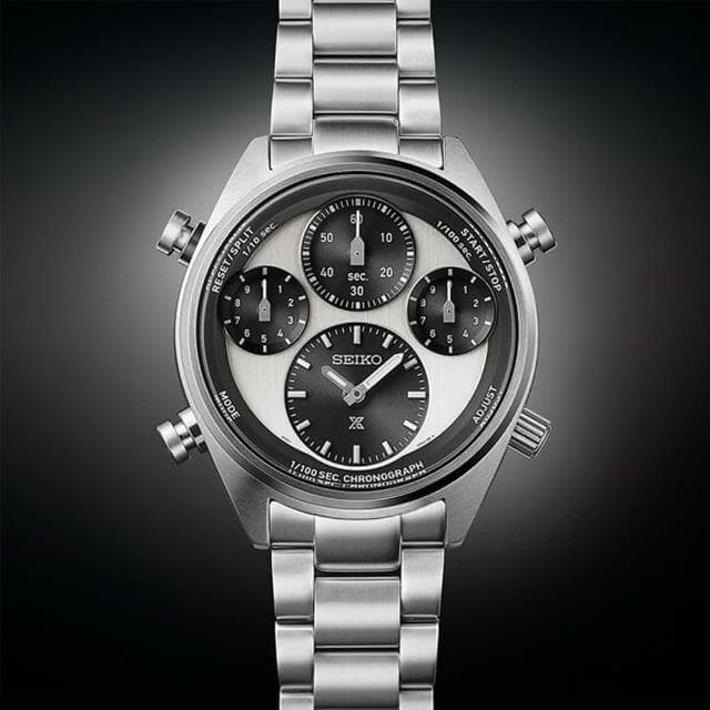 【SEIKO 精工】PROSPEX系列 40周年紀念 太陽能計時腕錶 母親節 禮物 推薦(SFJ001P1/8A50-00A0S)