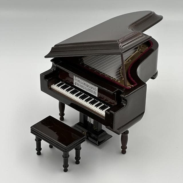 【KM MUSIC】鋼琴音樂盒 鋼琴模型擺飾(模型 音樂盒 樂器模型 袖珍 精品樂器模型 收藏 節日禮物 生日禮物)