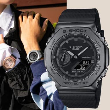 【CASIO 卡西歐】G-SHOCK  八角雙顯手錶 送禮 禮物 推薦(GM-2100BB-1A)