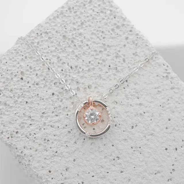 【Porabella】925純銀鋯石項鍊 設計款項鍊 純銀項鍊 母親節禮物 情人節禮物 告白Necklace