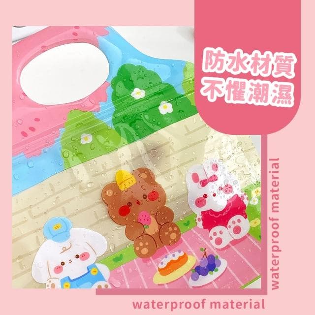 【趣味小物】可愛卡通手提零食密封袋5入組(夾鏈袋 防水 飾品 點心 禮物包裝 糖果袋 送禮)