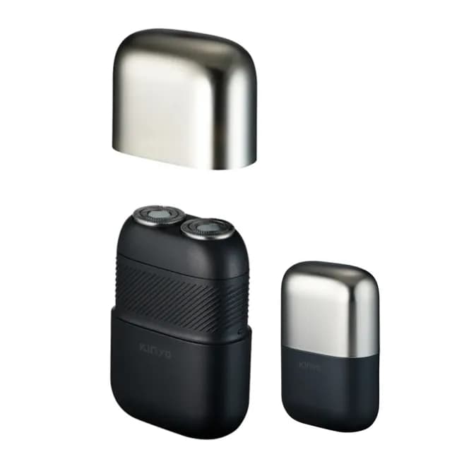 【KINYO】隨身口袋電動刮鬍刀/IPX6水洗雙刀頭電鬍刀 電刮鬍刀(附專屬收納袋)