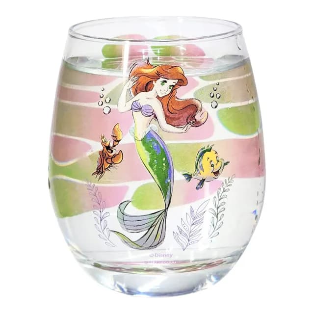 【sunart】迪士尼 小美人魚 透視3D玻璃杯 海底世界(餐具雜貨)