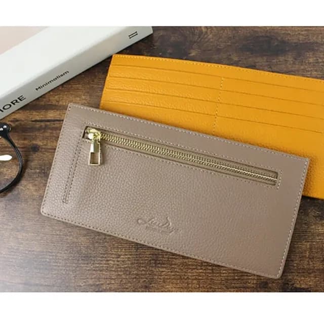 【日本LIZDAYS】頂級天然牛皮8卡2鈔票夾層1零錢包豪華大容量長夾 防盜刷阻絕電磁