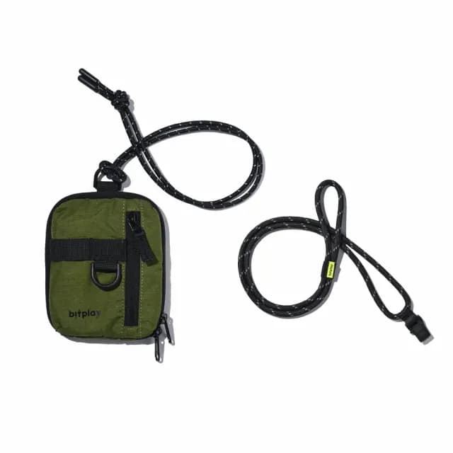 【bitplay】Essential Pouch 機能小包 V2 軍綠色+ 8mm撞色掛繩組(情人節 禮物 尾牙
