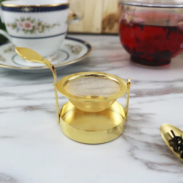 【Tomiwoody】日本製 旋轉式濾茶器(不鏽鋼 日本餐具 下午茶 茶具 烘焙 甜點)