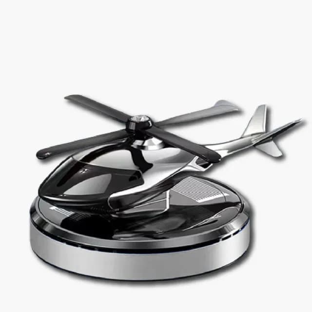 【飛機小物】太陽能直升機造型車載香薰器(香氛精油 擴香 香氛 芳香 香水 汽車用品 擺飾)