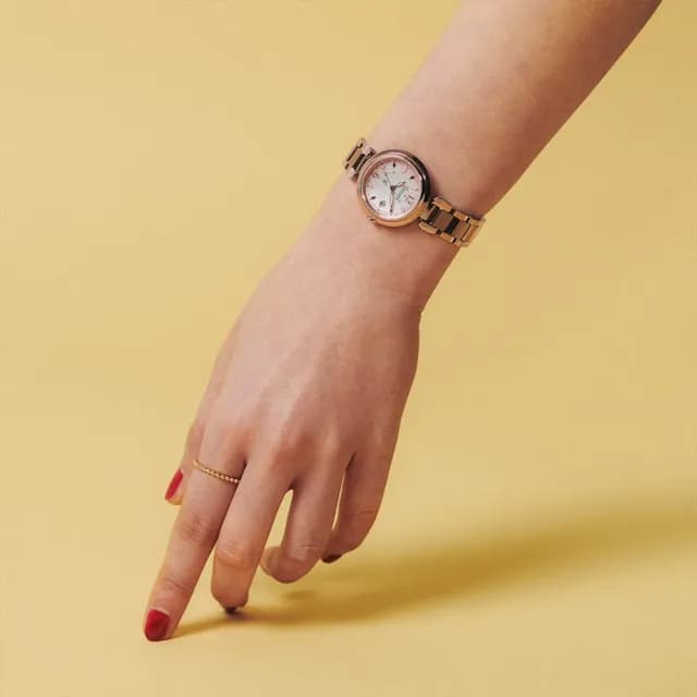 【CITIZEN 星辰】Xc 系列 Sakura 鈦金屬 光動能全球電波對時腕錶 女錶  手錶 畢業 禮物 推薦(ES9467-62W)