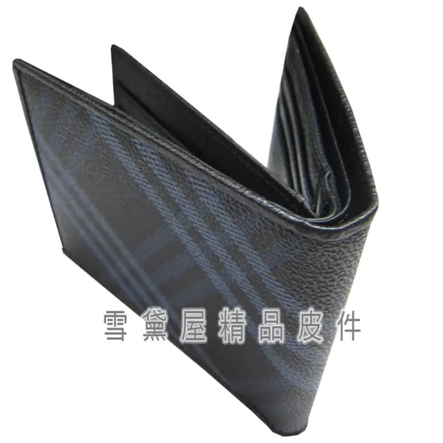 【SNOW.bagshop】情人節禮物 短夾專櫃男仕短型皮夾進口防水包 防刮皮革材質(加長尺寸固定型證件夾附品牌高