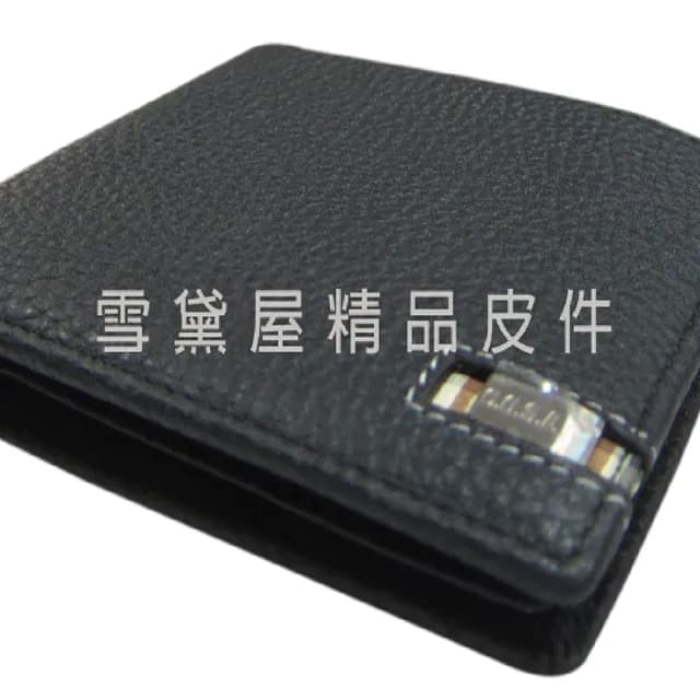 【SNOW.bagshop】情人節禮物 真皮包包  短夾二折型主袋休閒男仕款100%進口牛皮革材質(標準尺寸固定型證件夾