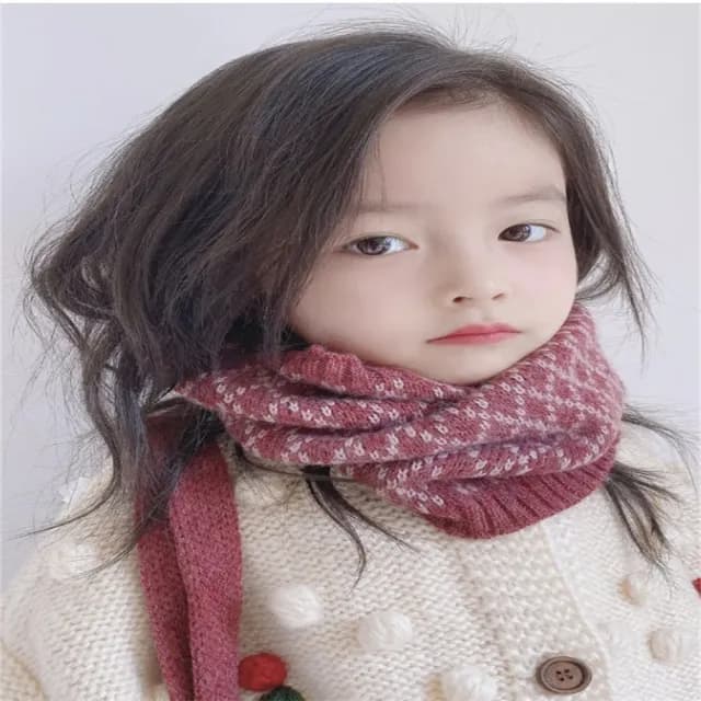 【安朵童舖】現貨韓版兒童針織圍脖男童針織保暖圍巾女童百搭圍巾圍脖(58)