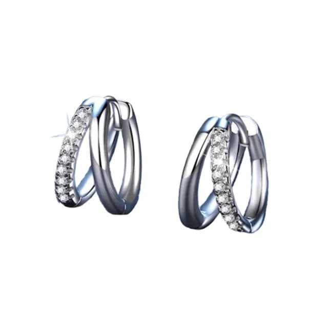 【巴黎精品】現貨+預購 莫桑鑽石耳環925純銀耳環耳針銀飾(0.15克拉女飾品生日情人節禮物a1co57)