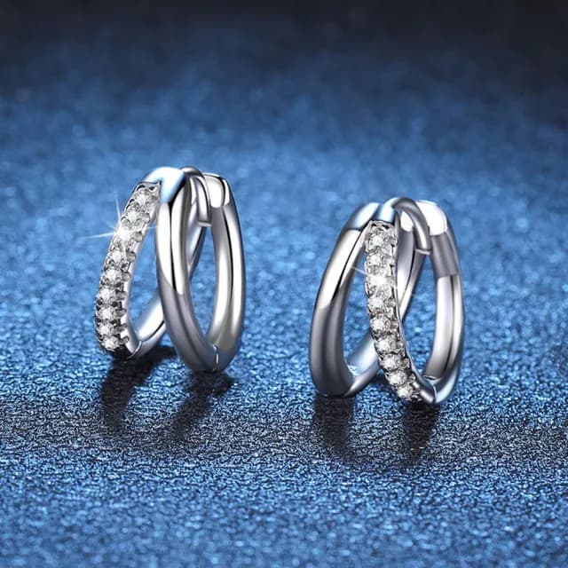 【巴黎精品】現貨+預購 莫桑鑽石耳環925純銀耳環耳針銀飾(0.15克拉女飾品生日情人節禮物a1co57)