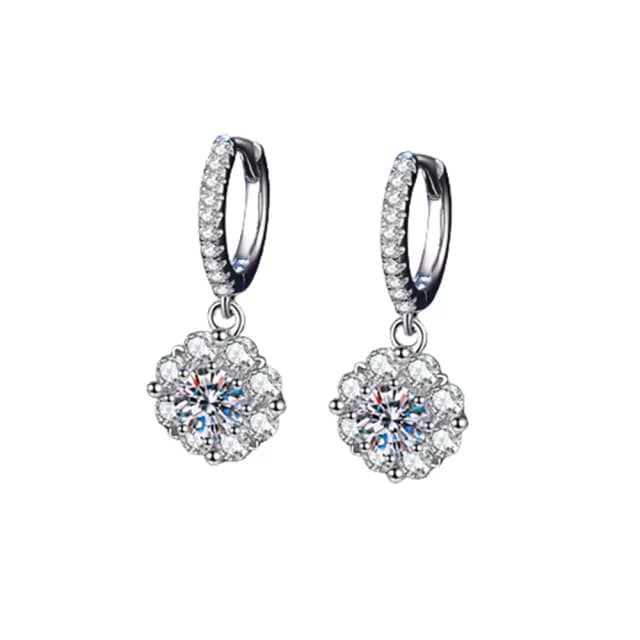 【巴黎精品】現貨+預購 莫桑鑽石耳環925純銀耳環耳針銀飾(0.5克拉女飾品生日情人節禮物a1co35)