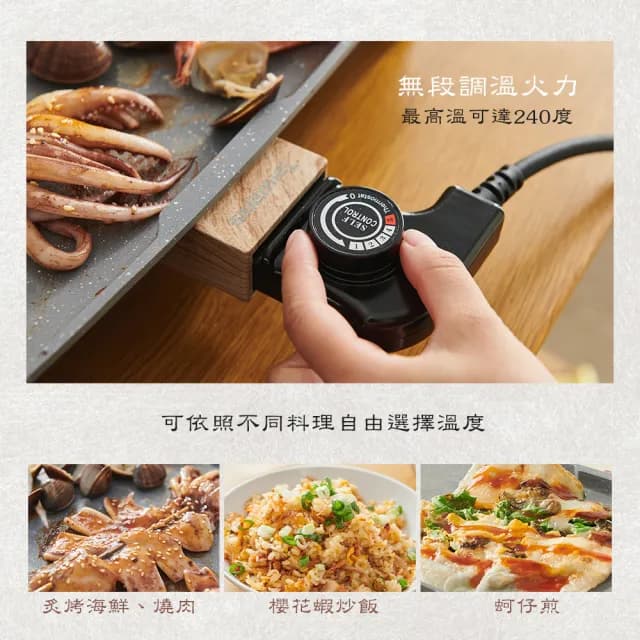 Taiwanis炙燒電烤盤THL-5026(燒烤盤/鐵板燒/料理盤/中秋烤肉)