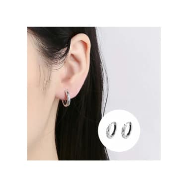 【A&R】韓版s925純銀復古樹紋耳扣款耳環(男女款  抗過敏 個性 情人節 生日禮物)