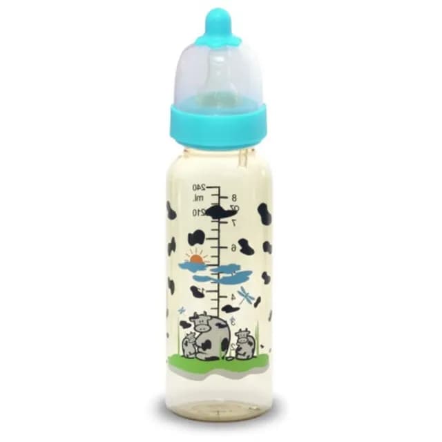 【貝喜力克】防脹氣PPSU直圓型奶瓶240ml(3入)