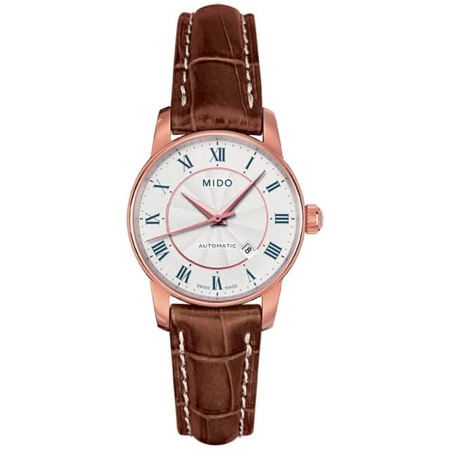 【MIDO 美度】官方授權 Baroncelli II 羅馬假期機械女錶-29mm 手錶 禮物 推薦(M76002218)