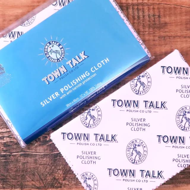 【Town Talk】父親節禮物 英國皇室御用拭銀布(銀飾日常保養清潔專用 Town talk 銀器拭亮布-大尺寸擦銀布)