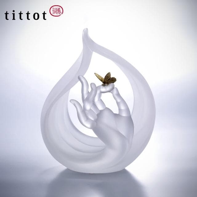 【tittot 琉園】輕拈幸福  擺飾(送禮/琉璃/禮物/玻璃/水晶/藝術品/擺飾/禮贈/企業/)