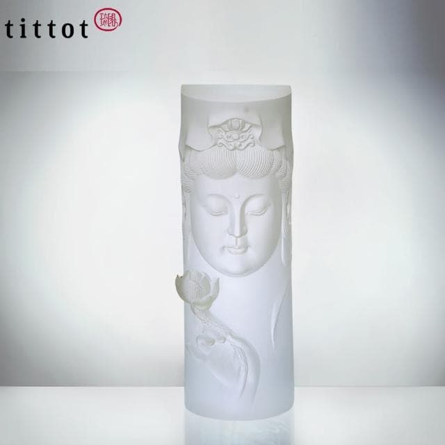 【tittot 琉園】捻花持悲 琉璃 擺飾(送禮/琉璃/禮物/玻璃/水晶/藝術品/擺飾/禮贈/企業/)