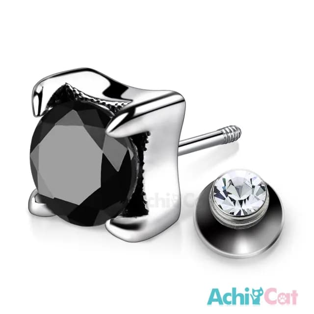 【AchiCat】純銀耳環．栓扣式．耳針．鷹爪(白色情人節禮物)