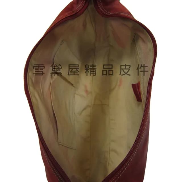 【SNOW.bagshop】情人節禮物 真皮 水餃包進口專櫃軟質皮革中容量(真皮包包 100%進口牛皮革材質復古個性肩背