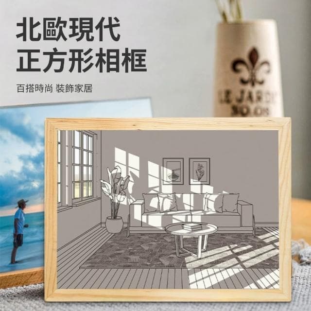 【Nil】創意氛圍小夜燈裝飾畫 LED光影燈光畫 擺件掛燈畫 發光畫 相框燈 氛圍燈 畫框燈(母親節禮物)