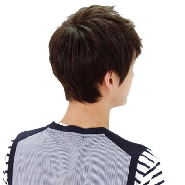 【米蘭精品】現貨+預購 男整頂真髮絲假髮(時尚帥氣自然舒適男假髮父親節禮物2色73vb11)