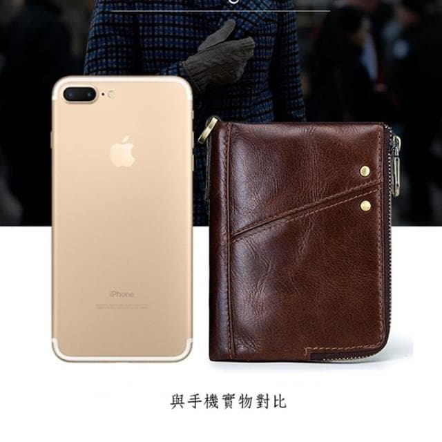 【玩皮工坊】母親節禮物 真皮頭層牛皮12卡位男士皮夾皮包錢夾錢包短夾男夾LH113