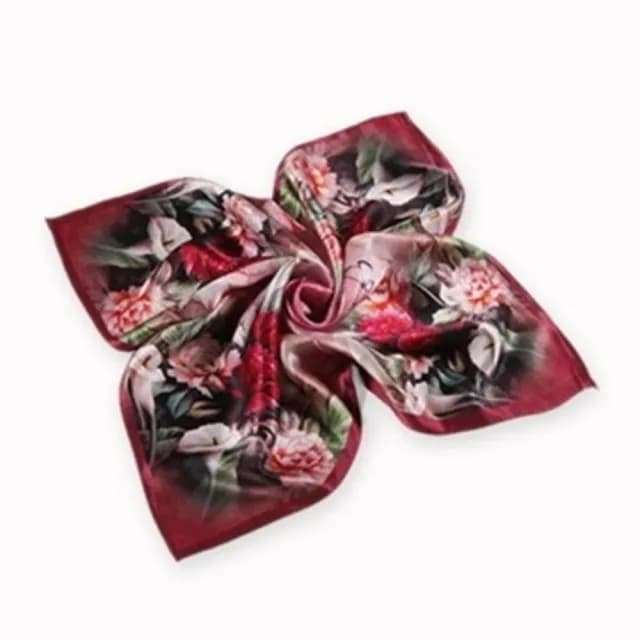【米蘭精品】現貨+預購 絲質絲巾(精美印花時尚絲質披肩情人節生日聖誕節交換禮物12色71s68)