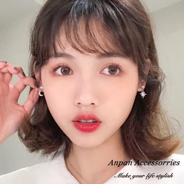 【Anpan】日韓簡約百搭六芒星辰少女心三件套組