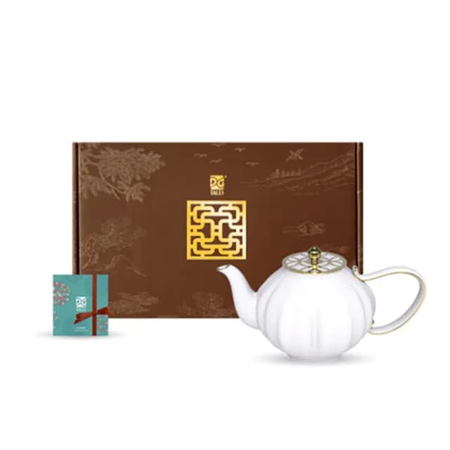 【TALES 神話言】花窗舞影-中式茶壺(文創 禮品 禮物 收藏 骨瓷)