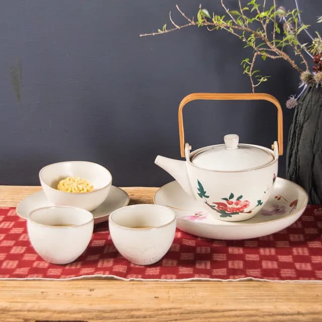 【TALES 神話言】百花薈-小碗 百花富貴茶餐具(文創 禮品 禮物 收藏)