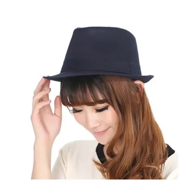 【米蘭精品】現貨+預購 爵士帽禮帽(英倫復古純色簡約時尚情人節生日聖誕節交換禮物女帽子5色71k70)