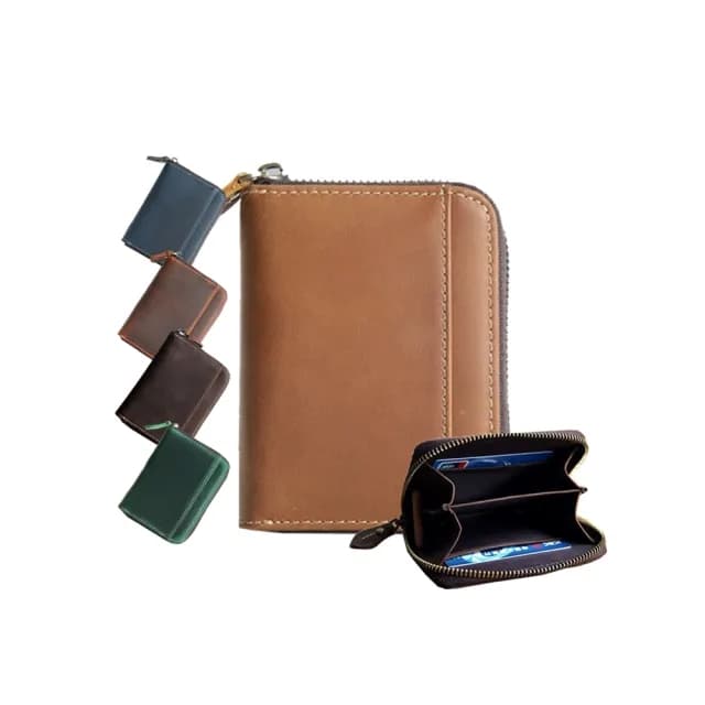 【玩皮工坊】真皮牛皮復古拉鍊零錢包 LH409 男夾女夾(真皮包包 5色可選)