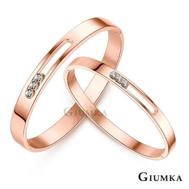 【GIUMKA】情人節禮物．情侶手環．滑動美鑽(四款任選)