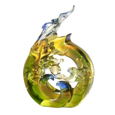 【tittot 琉園】果然福現_禮物_贈禮(琉璃/禮物/玻璃/水晶/藝術品/擺飾/禮贈/企業/送禮/果/然/福/現)