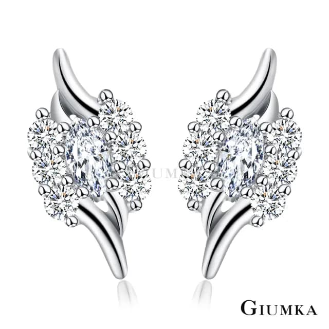 【GIUMKA】快速倉．純銀耳環．耳針式．銀色白款(新年禮物)