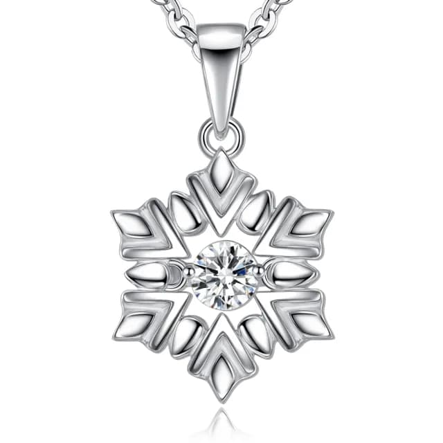 【GIUMKA】快速倉．925純銀．夢幻雪花．跳舞石(情人節禮物)