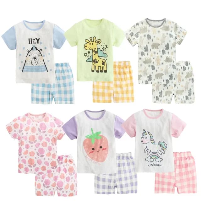 【Baby童衣】休閒套裝 居家套裝 兒童套裝 夏日輕薄涼感童裝 90067(童裝 兒童睡衣)