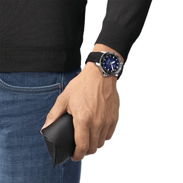 【TISSOT 天梭 官方授權】水鬼 Seastar 1000 海洋之星300米潛水機械錶 送禮 禮物 推薦(T1204071704100)