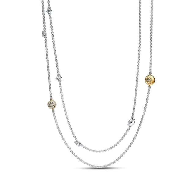 【Pandora官方直營】雙色璀璨太陽系長項鏈-絕版品